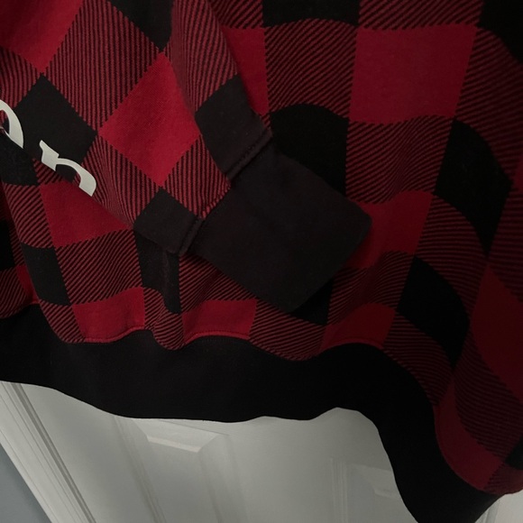 L.L.Bean X Peanuts Snoopy Hoodie Buffalo Plaid Pullover Sweatshirt Men Large - Picture 16 of 16